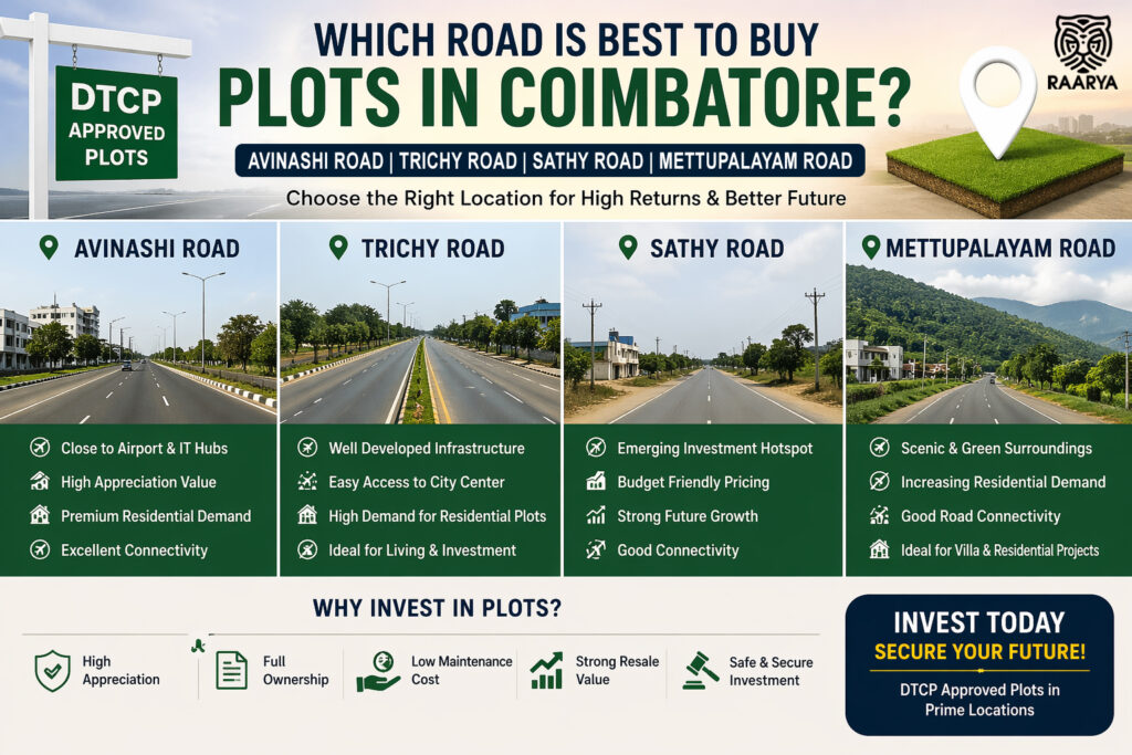 Which Road is Best to Buy Plots in Coimbatore?