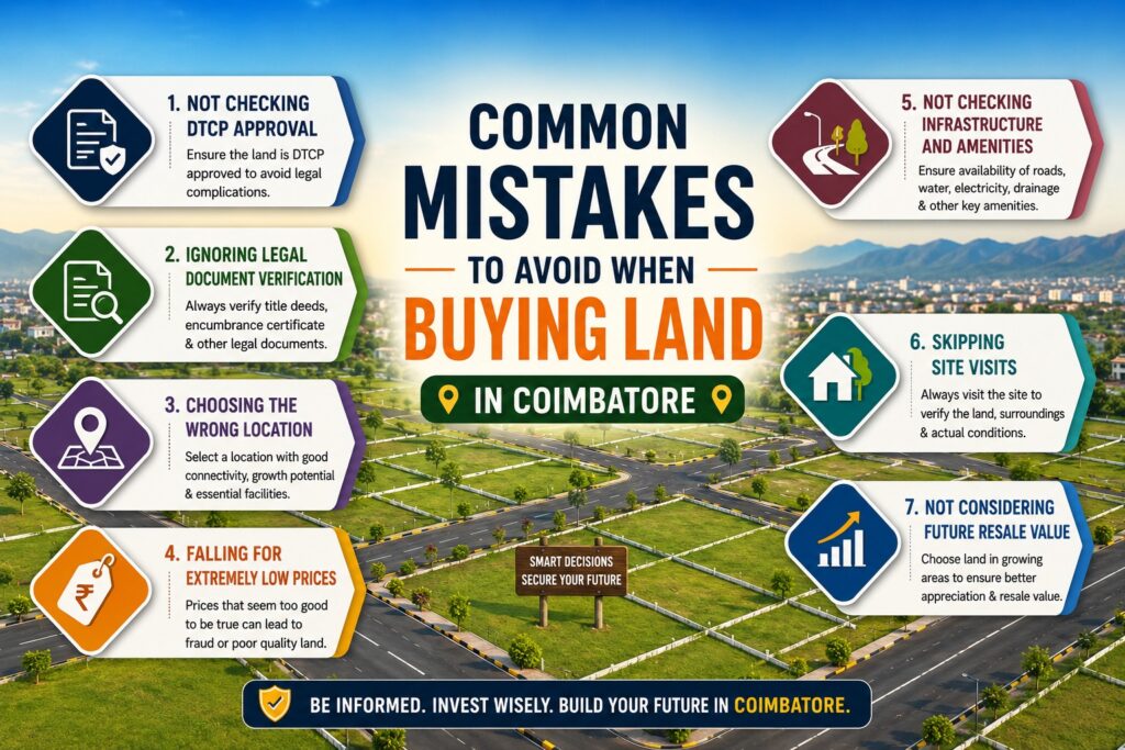 Common Mistakes to Avoid When Buying Land in Coimbatore
