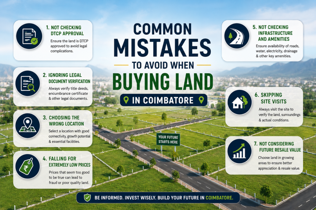 Common Mistakes to Avoid When Buying Land in Coimbatore