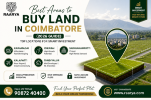Best areas to buy land in Coimbatore 2026 DTCP plots investment