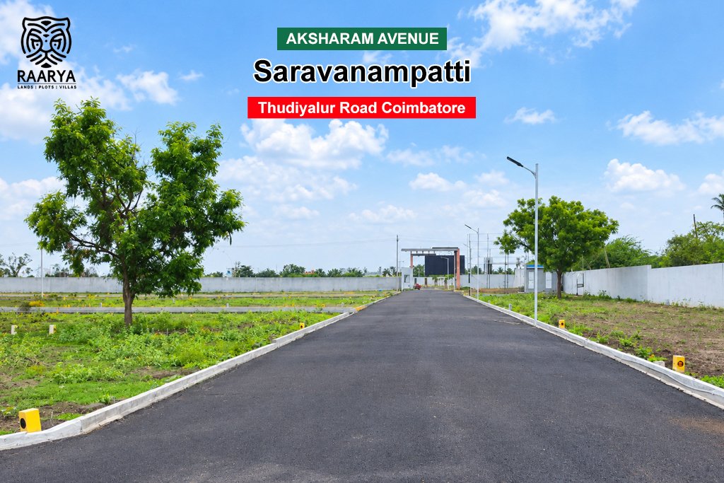 Plots for sale in saravanampatti , raarya